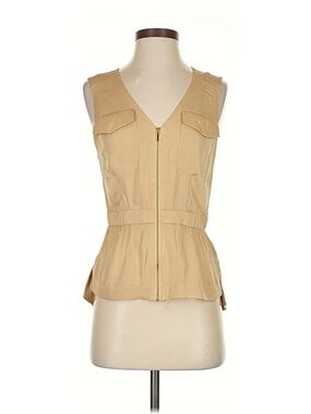bebe Tan/Beige Classic Collar Jacket
